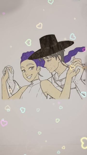 ✨️Coloring K-POP Demon Hunters ✨️ #art #coloring #shorts #kpop