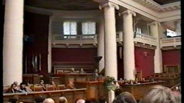 10 съезд РГО. Жорес Алферов, Юрий Баранов, космонавты с орбитальной станции. Таврический 1995 г.