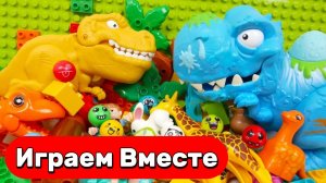 Обучающий конструктор для детей. Лабиринт ASMR с шариками: ДИНОЗАВРЫ развивашки 🦖