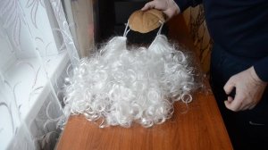 Борода и парик Деда Мороза