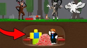 Подземная база в игре «99 ночей в лесу» Анимация Роблокс