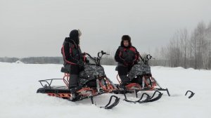 Мотобуксировщик СИГМА-4 (Ижтехмаш). На гусенице Буран (380х2878мм) и буксировщик (500х2828мм)