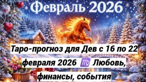 Таро-прогноз для Дев с 16 по 22 февраля 2026 ♍ Любовь, финансы, события