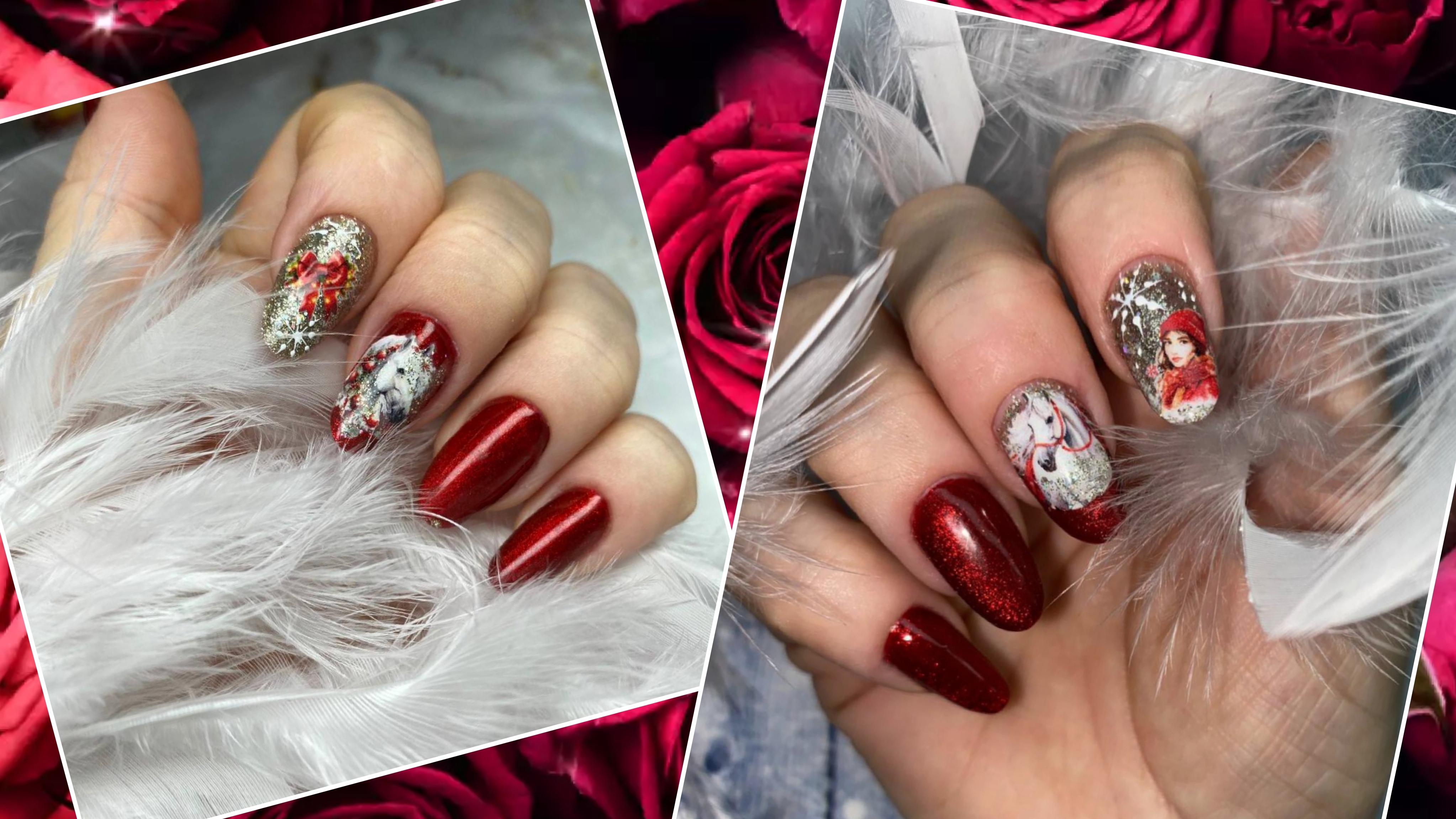 Новогодний маникюр 2026🔥Год огненной лошади🔥 смотреть онлайн