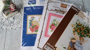 Распаковка подарка 🎁🎄🪡Вышивка.