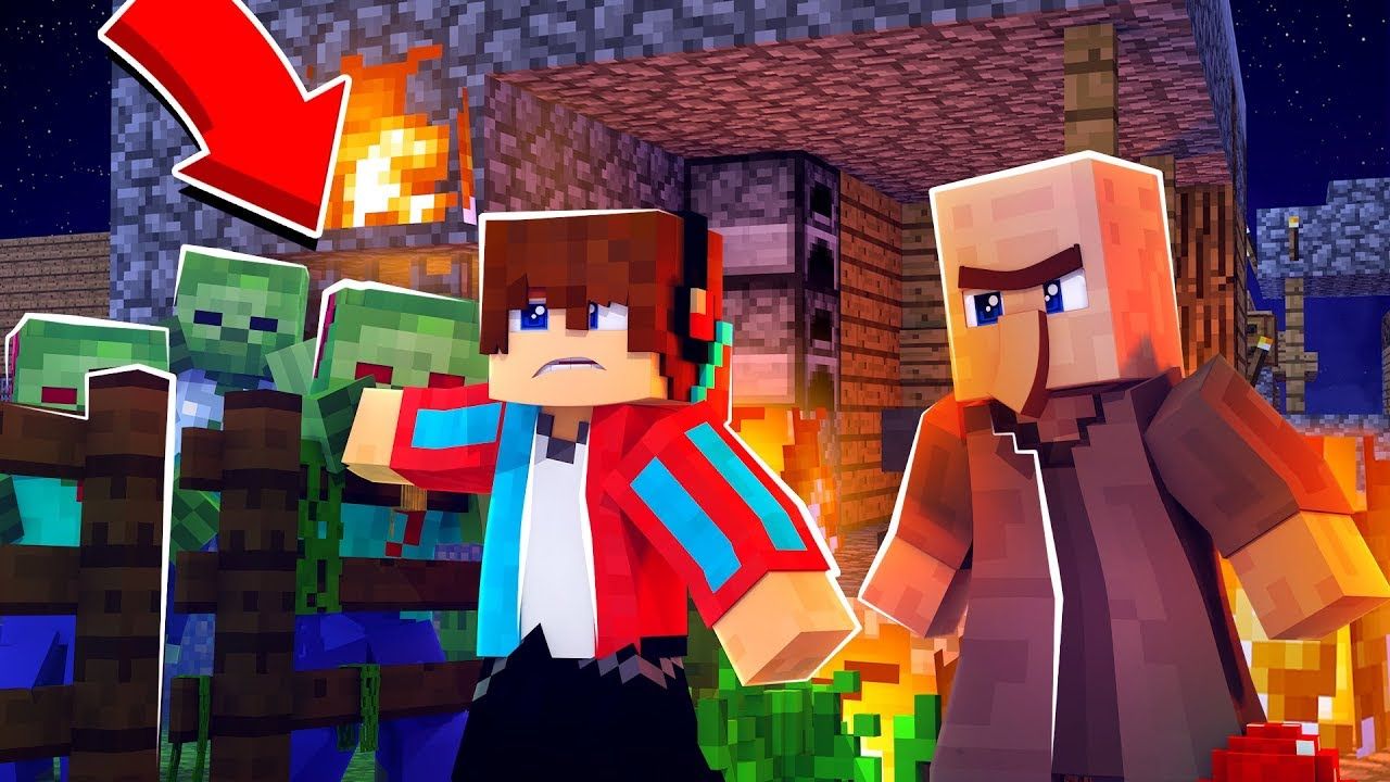 ПРОБРАЛИСЬ В ДЕРЕВНЮ ЗОМБИ! ВЫЖИВАНИЕ В ЗОМБИ ГОРОДЕ! ЗОМБИ АПОКАЛИПСИС В МАЙНКРАФТ #4 КОМПОТ