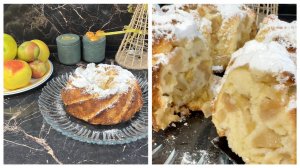 Шарлотка с яблоками, быстрый рецепт