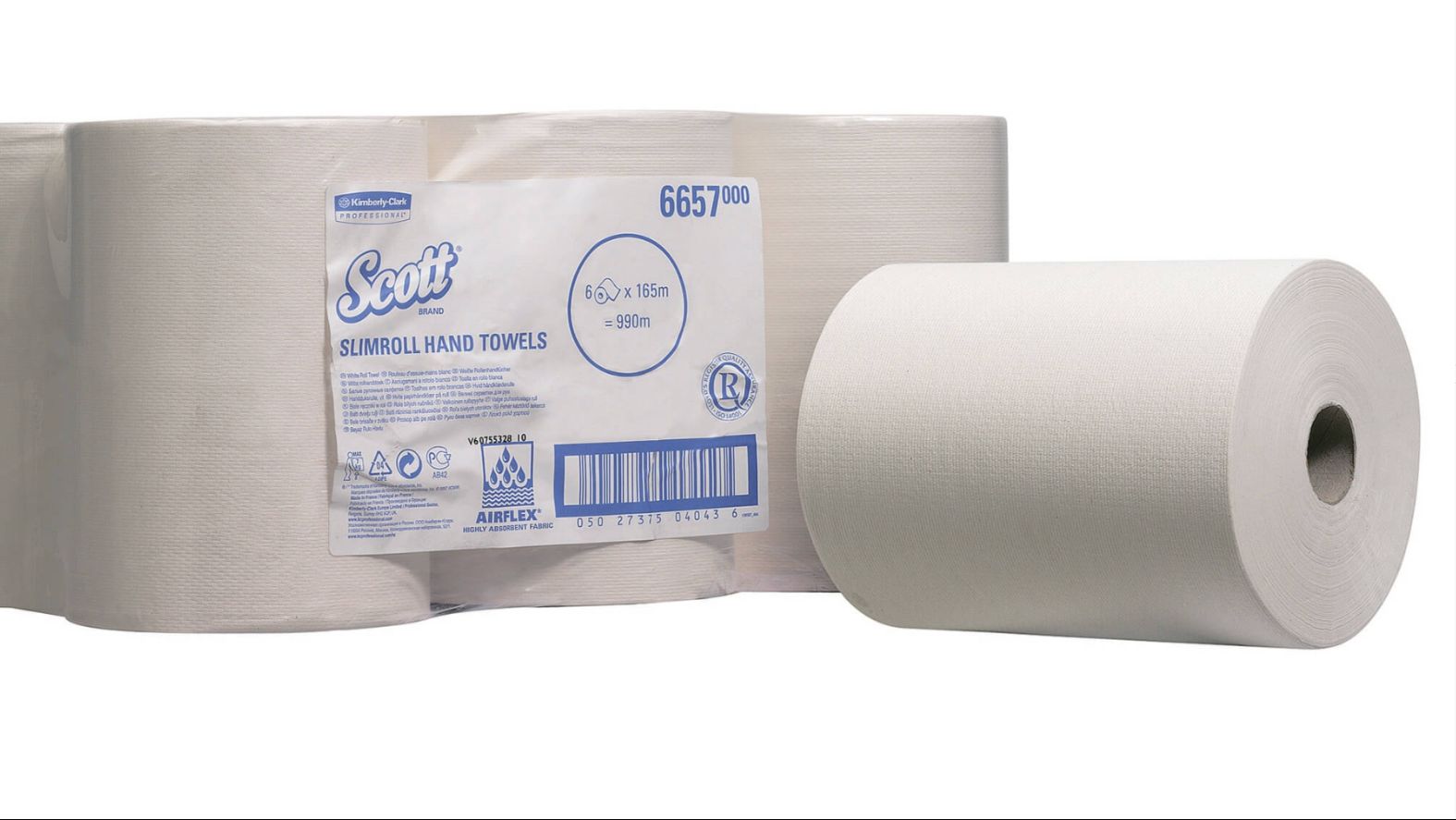 6657 Бумажные полотенца в рулонах Scott Slimroll