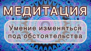 Умение изменяться под обстоятельства. Трансформационная МЕДИТАЦИЯ. Высокие вибрации.
