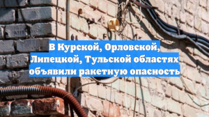 В Курской, Орловской, Липецкой, Тульской областях объявили ракетную опасность