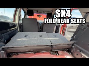Suzuki Sx4 Hatchback : How to Fold Down the Rear Seats