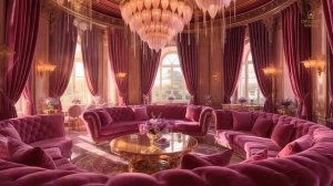 Посетите дворец Мечта принцессы. Роскошные залы сверкающие люстры.