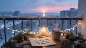 С Днём зимнего солнцестояния 21 декабря Красивое музыкальное поздравление в самую длинную ночь года