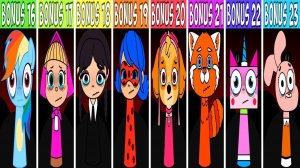 INCREDIBOX SPRUNKI ВСЕ БОНУСНЫЕ СВАПЫ СПРУНКИ | УЭНСДЕЙ АДДАМС | ЮНИКИТТИ | МАША | ЛЕДИ БАГ