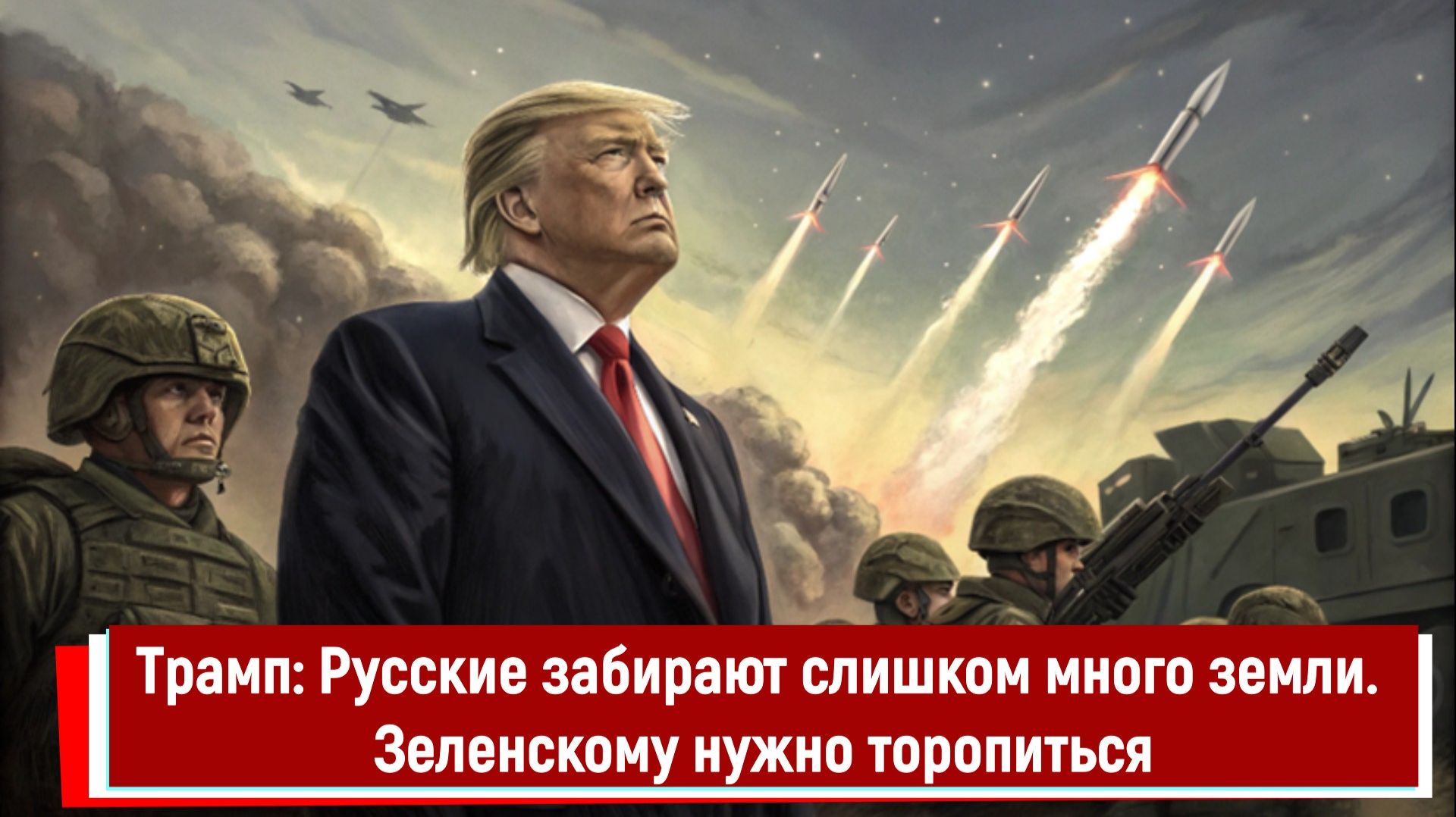 Трамп: Русские забирают слишком много земли. Зеленскому нужно торопиться смотреть онлайн