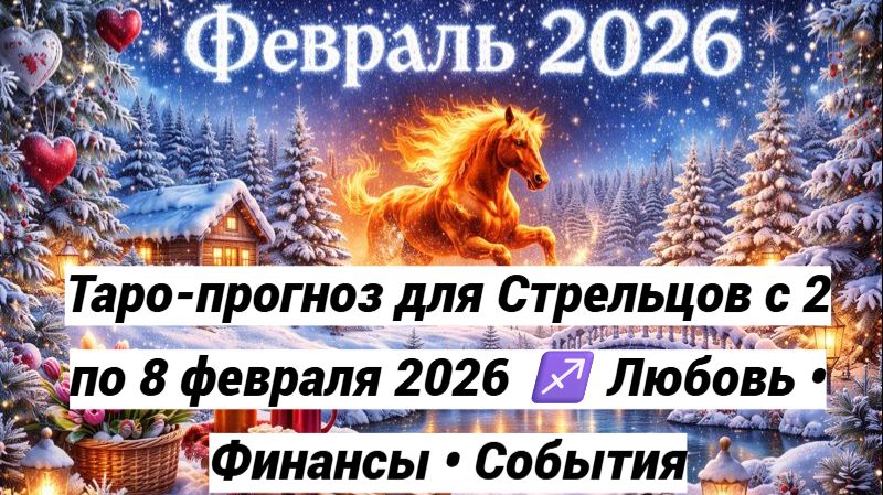 Таро-прогноз для Стрельцов с 2 по 8 февраля 2026 ♐ Любовь • Финансы • События смотреть онлайн