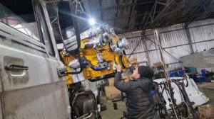 Интер. Малыш Крепыш. Зверь. замена двс с кам 15 на детройт 550 л.с. очень Короткая база.