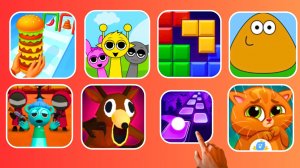 🌈Sprunki & Bubbu & 99 Nights In The Forest & Tiles Hop