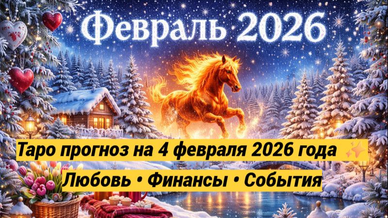 Таро прогноз на 4 февраля 2026 года ✨ Любовь • Финансы • События смотреть онлайн