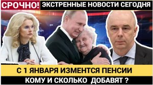 С 1 января кому из пенсионеров повысят пенсию в 2026 году и как ее получить