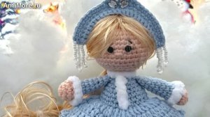 Амигуруми: схема Снегурочка | Игрушки вязаные крючком
