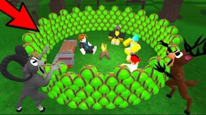 База из драгоценных камней в игре «99 ночей в лесу» Анимация Роблокс