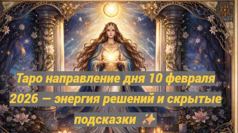 Таро направление дня 10 февраля 2026 — энергия решений и скрытые подсказки ✨ смотреть онлайн