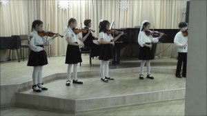 Ансамбль 2 класса (скрипки). В.Русин "Веселые струны"