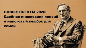 Новые льготы в 2026 году: что вводится для пенсионеров и семей