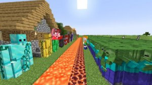 ОЧЕНЬ МНОГО ЗОМБИ против ГОЛЕМА в Майнкрафте с модами