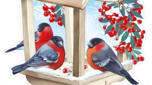 Сороки раскидали весь корм, сами будут собирать