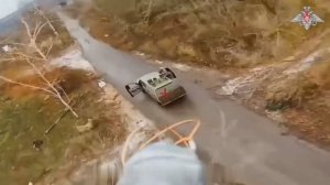 Работа дронщиков на оптике по логистике ВСУ в районе Петровке, к западу от Купянска