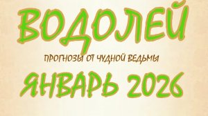 Водолей. Январь 2026. Прогноз-гороскоп