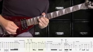 Metallica Master of Puppets Guitar Tab Lesson Cover Tutorial Гитара урок