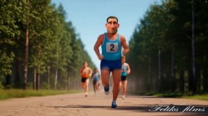 ПЕРВАЯ ВЕРСИЯ мультфильма по песне В.С.ВЫСОЦКОГО:КТО ЗА ЧЕМ БЕЖИТ(WHO IS RUNNING FOR WHAT)