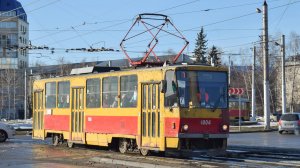 Трамвай Tatra T6B5SU-1004. Покатушки по Барнаулу.