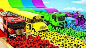 Раскрашивай шарики и пой песню! | Колеса в автобусе, Бинго, Малышка Акула | Детские стишки и песенки