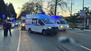 Два пенсионера попали под грузовик на пешеходном переходе в Сочи