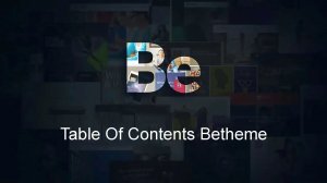 Table Of Contents Betheme