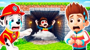 ЩЕНЯЧИЙ ПАТРУЛЬ НАШЛИ СТРАШНЫЙ ТОННЕЛЬ с МОНСТРАМИ EXE в МАЙНКРАФТ