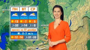 Прогноз погоды на 22 декабря в Новосибирске