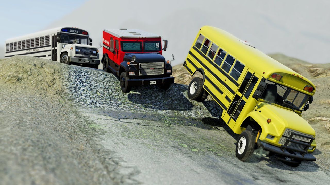 МАШИНКИ ВИДЕО ПРО МАШИНКИ СИМУЛЯТОР КРАШ-ТЕСТА ГОНИ С ГОРЫ ПО ПРЕПЯТСТВИЯМ ИГРУШКИ МАШИНКИ