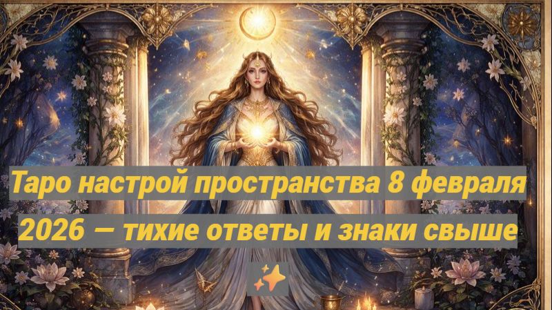 Таро настрой пространства 8 февраля 2026 — тихие ответы и знаки свыше ✨ смотреть онлайн