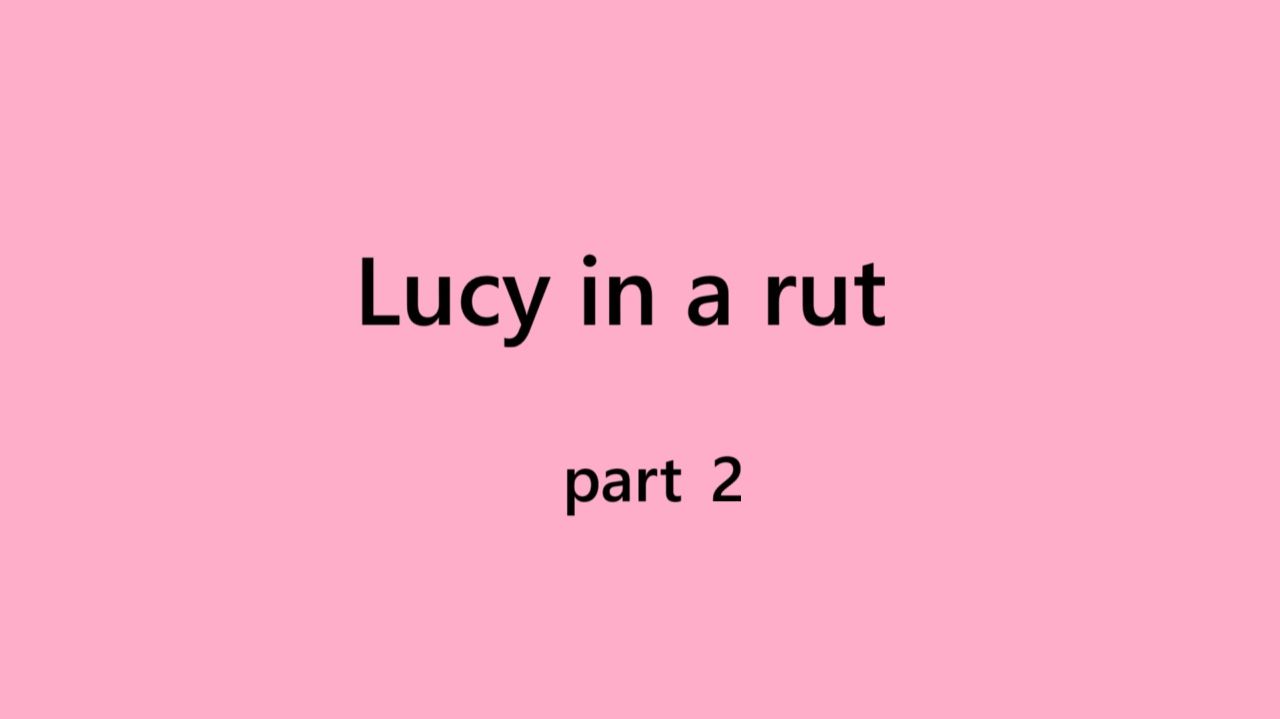 Part 2 Lucy in a rut