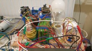 Осциллограмма. Поджигаем 220 В нагрузку через 3 В светодиоды!