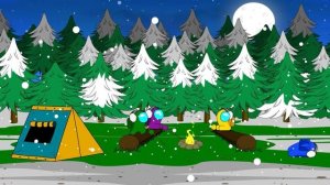 АМОГУС ПРОТИВ СПРУНКИ В ЛЕСУ 99 НОЧЕЙ, АНИМАЦИЯ