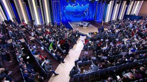 Большая часть программы "Итоги года с Владимиром Путиным" была посвящена социальной тематике.