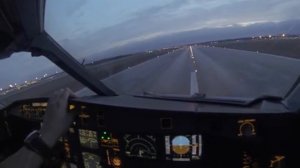 А330 Посадка в Шереметьево.