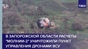 В Запорожской области расчеты "Молнии-2" уничтожили пункт управления дронами ВСУ