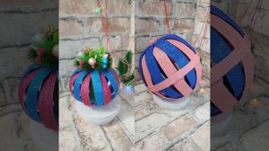 Большие ёлочные шары из фоамирана